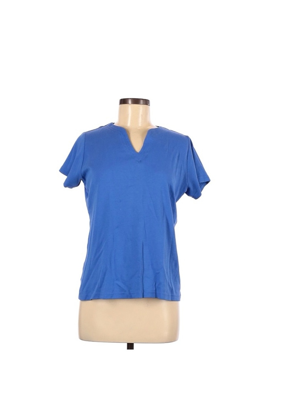 Isle Women's Short Sleeve V-Neck Tee in Blue